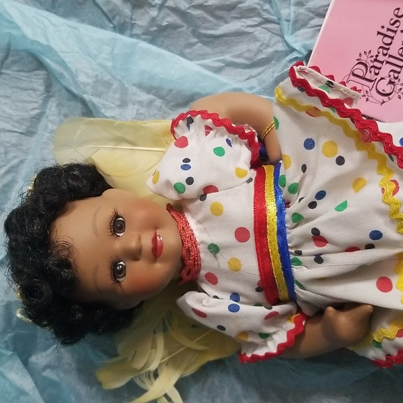 Small brown porcelain doll NWT - Picture 2 of 8